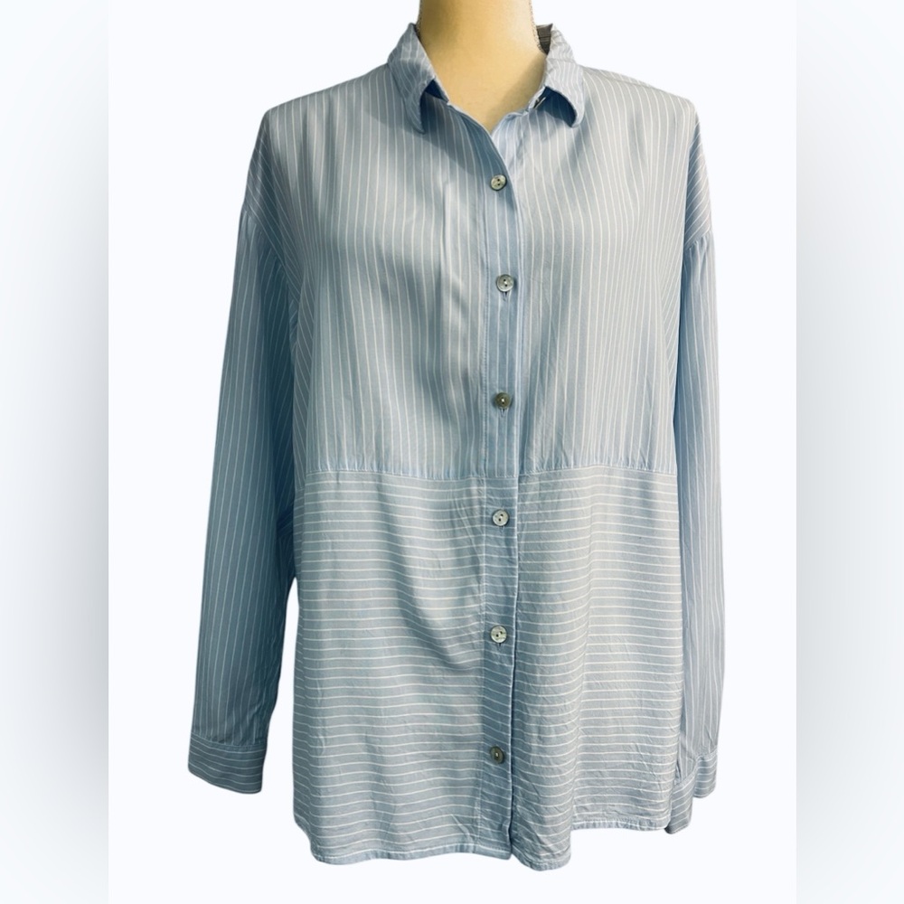 J.Jill 100% Rayon Button down shirt  SIZE XL